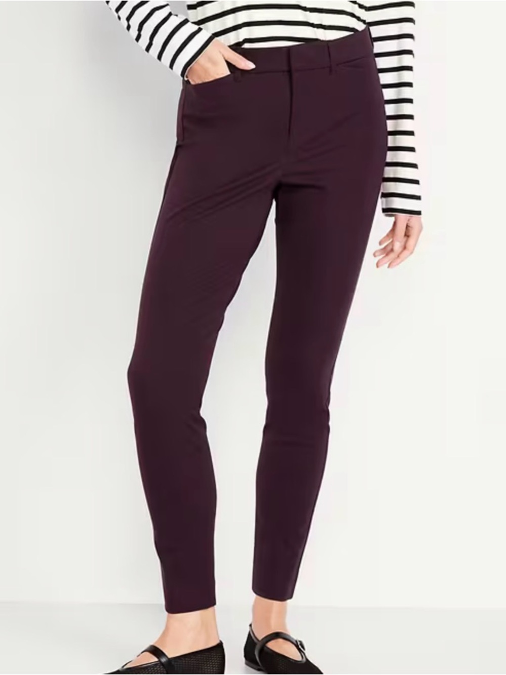 Old Navy | Purple Pixie High Rise Ankle Pants